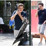 O Νίκος Ψαρράς με τον 11χρονο γιο του στην Κηφισιά