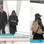 Μπισμπίκης- Βανδή: Χέρι χέρι στο αεροδρόμιο- Η αναχώρησή τους για Ιταλία