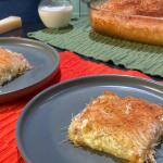 Tυρόπιτα Mε Kανταΐφι Kαι Tρία Tυριά