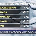 Ραγδαία επιδείνωση του καιρού: Πολικές θερμοκρασίες και χιόνια