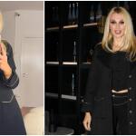 Σπυροπούλου: Τo total black look της σε βραδινή έξοδο