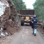 Κατολίσθηση Βράχων Έκλεισε Την Εθνική Οδό Πύργου - Τριπόλεως