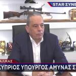 Ο Υπουργός Άμυνας Της Κύπρου Βασίλης Πάλμας Μιλά Στο Star