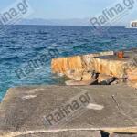 Ραφήνα: Λιμενοβραχίονας Στα Δύο Μετά Από Πρόσκρουση Πλοίου