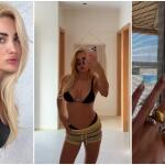 Ιωάννα Τούνη: Mε τον σύντροφο και τους κουμπάρους της στη Νάξο