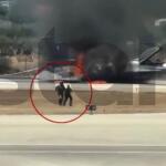 F-16 στις φλόγες στη Ζάκυνθο
