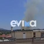 Φωτιά Στο Αλιβέρι Εύβοιας - Μήνυμα Από Το 112
