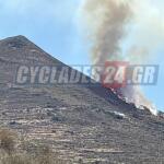 Φωτιά Τώρα Στις Λεύκες Πάρου - Σηκώθηκαν 6 Εναέρια Μέσα