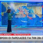 Έκτακτο δελτίο καιρού: Ισχυρές Καταιγίδες Την 28η Οκτωβρίου