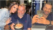 Γενέθλια για τον Γ. Λιάγκα - Η πρώτη κοινή φωτογραφία με την Αντωνά