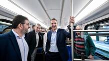 Μητσοτάκης αναβαθμισμένος συρμός Ηλεκτρικού