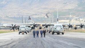 Δένδιας μεταγωγικά C- 130 C- 27 ελικόπτερα Super Puma