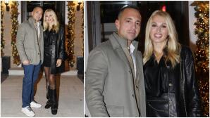 Σπυροπούλου: Me leather look και μπότες Chanel σε έξοδο με τον σύζυγό της