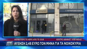 Αυξήσεις Στο Νερό Από Το 2026 Κατά 2,48 Ευρώ Στα Νοικοκυριά