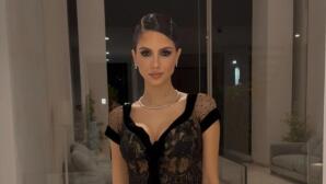 Αλεξάνδρα Νίκα: Η elegant black lace εμφάνιση σε γάμο