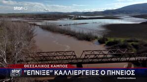 Θεσσαλία: Υπερχείλισε Ο Πηνειός Και Έπνιξε Καλλιέργειες