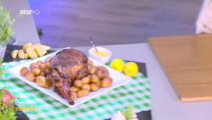 Συνταγή για Αρνί Μπούτι Με Μελωμένες Πατάτες