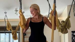 Κωνσταντίνα Σπυροπούλου: Κάνει Aerial Yoga!