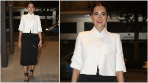 Σταματίνα Τσιμτσιλή: Η elegant εμφάνιση με διαχρονικό black & white σύνολο