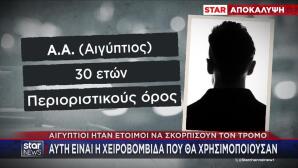 Αποκάλυψη Star: Δύο Αιγύπτιοι σχεδίαζαν επίθεση με χειροβομβίδα