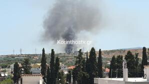 Έκρηξη Και Πυρκαγιά Σε Εργοστάσιο Στα Εξαμίλια Κορινθίας