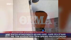 Σύρος:Καρέ Καρέ Όσα Έγιναν Με Τη Διασώστρια Πριν Δολοφονηθεί