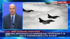 αερομαχία ελληνικών και τουρκικών F-16