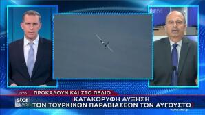 Κατακόρυφη αύξηση τουρκικών παραβιάσεων