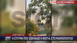 Φωτιά Στο Μαρκόπουλο Ωρωπού