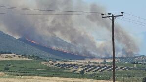 Φωτιά Τώρα Στον Μύτικα Θήβας – Επιχειρούν Οκτώ Αεροσκάφη