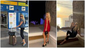 Σπυροπούλου: Ταξίδι στη Μύκονο - Τo travel look & η glamorous εμφάνιση