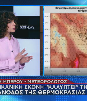 Ο καιρός και η αφρικανική σκόνη τις επόμενες ημέρες