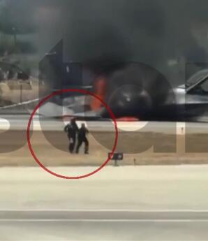 F-16 στις φλόγες στη Ζάκυνθο