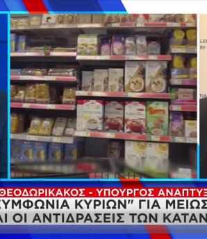 Αύξηση Τιμής Τροφίμων: Τι Λέει Στο Star Ο Θεοδωρικάκος