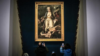 Η Ελλάδα Στα Ερείπια Του Μεσολογγίου - Στο Μεσολόγγι Το Έργο