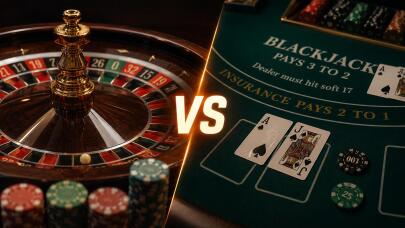 Ρουλέτα ή Blackjack;