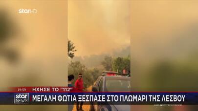 Φωτιά Λέσβος: Τραυματίστηκε Πυροσβέστης Στην Κατάσβεση