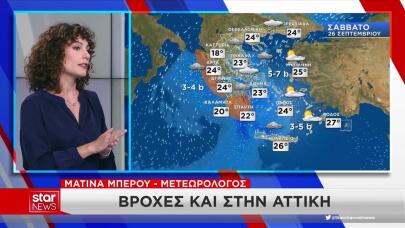 Καιρός: Τι Ώρες Θα Βρέχει Το Σάββατο 26/9 Στην Αττική