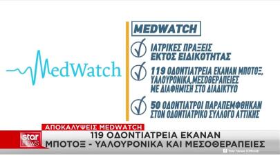 MedWatch: 119 Οδοντιατρεία Έκαναν Μπότοξ & Υαλουρονικά