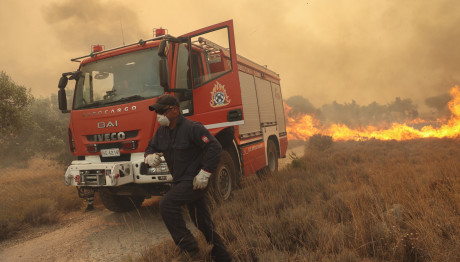 Πυρκαγιά Στην Περιοχή Σπαρτιά Στην Κεφαλονιά