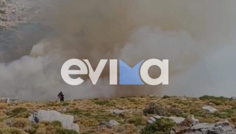 Φωτιά Τώρα Στην Κάρυστο - Πνέουν Άνεμοι 7 Μποφόρ