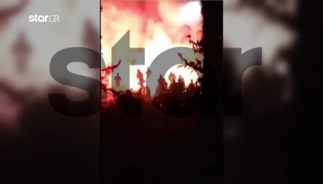 Νέα Φιλαδέλφεια - Αποκλειστικό Star: Η στιγμή της επίθεσης των χούλιγκανς