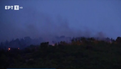 Φωτιά στην Ελευσίνα: Έκλεισε Η Εθνική Οδός