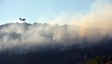 Φωτιά στη Νεάπολη Λακωνίας - Σηκώθηκαν εναέρια μέσα