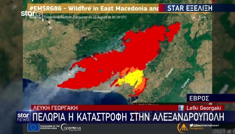 Φωτιά Έβρος: «H μεγαλύτερη που έχει καταγραφεί σε ευρωπαϊκό επίπεδο​​​​​​​»