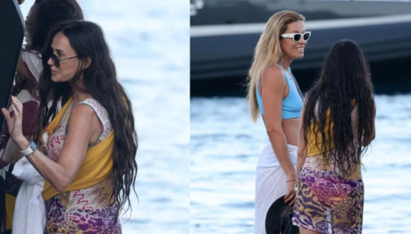 Μαριέττα Χρουσαλά: Με την Ντέμι Μουρ στη Μύκονο!