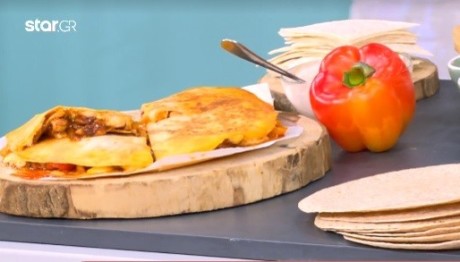 Συνταγή Για Quesadillas με πιπεριές και κοτόπουλο