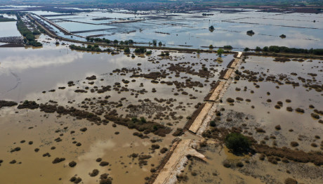 To Φράγμα της Γυρτώνης του ποταμού Πηνειού στη Λάρισα