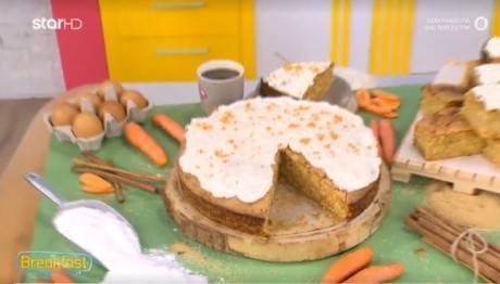 Συνταγή Για Carrot Cake Με Κρέμα Ανθότυρο