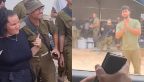 Netta: Πηγαίνει Φαγητό Σε Ισραηλινούς Στρατιώτες - Βίντεο